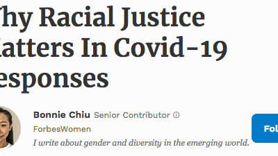 Forbes, Why Racial Justice Matters In Covid-19 Responses