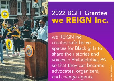 Focused on creating safe-brave spaces for the voices of Black girls