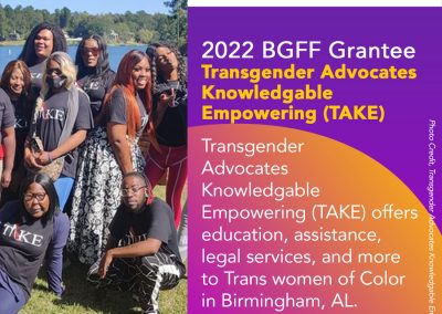 Supporting Trans women of Color with educational and legal services